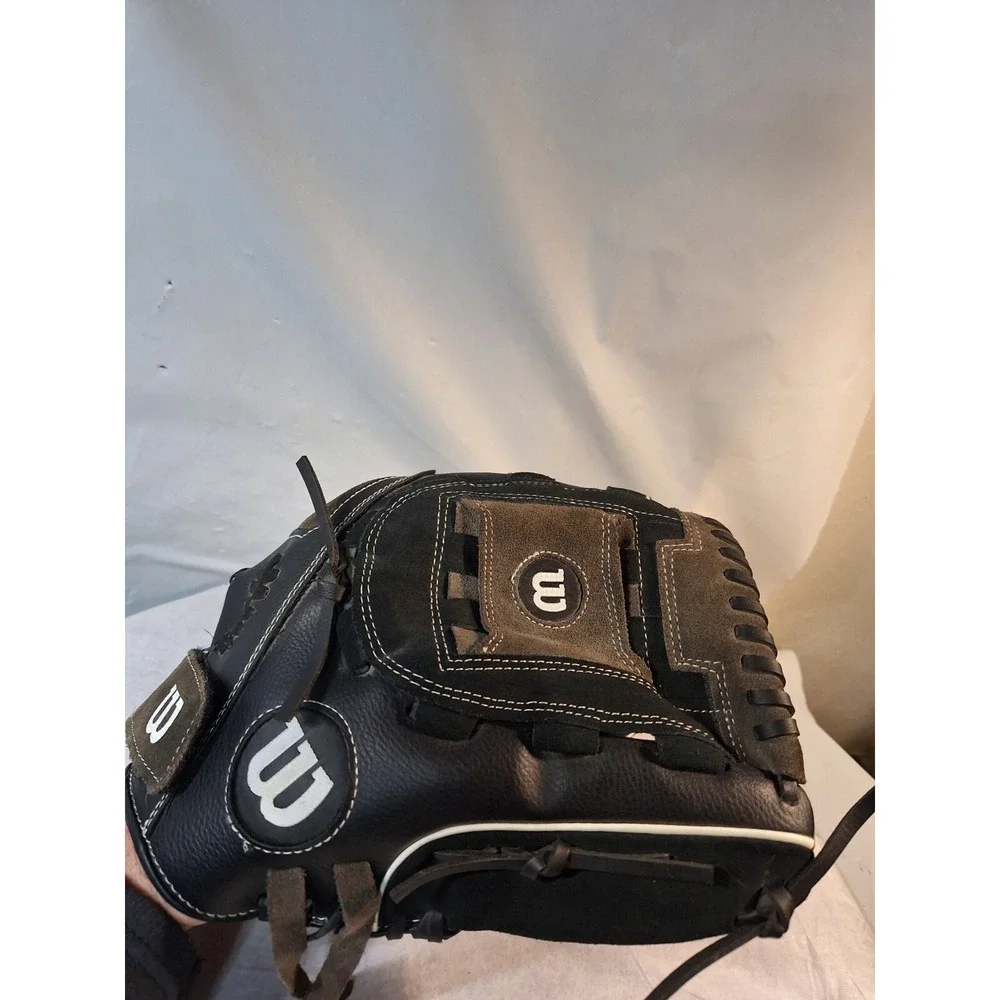 WILSON‎ Black MLB Baseball Glove Genuine Leather A350 12 1/2